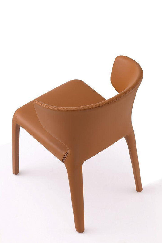 Kediri Dining Chair Set of 2 - Saddle Brown