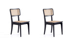 Stensby Dining Chair - Black/Natural Cane - Set of 2