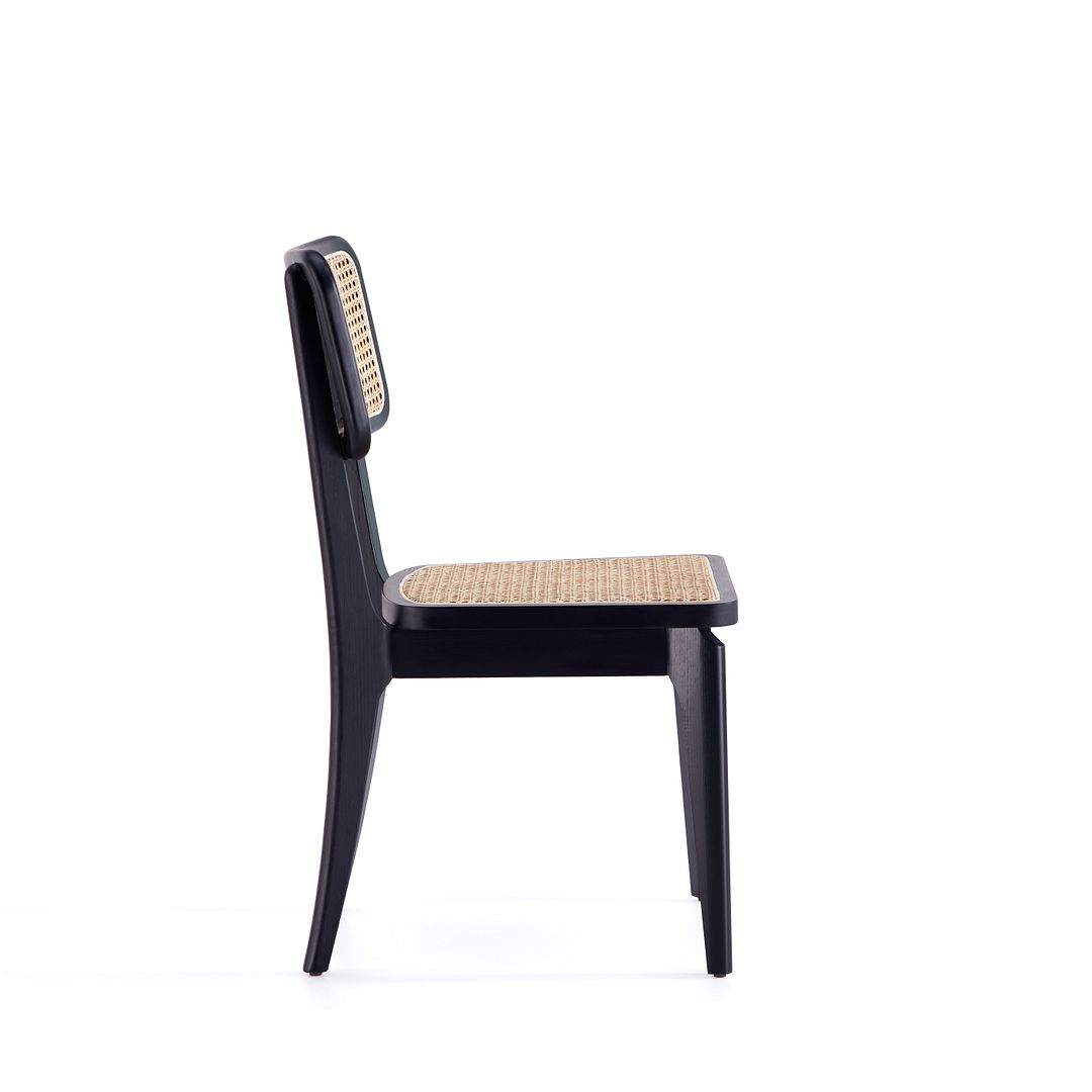 Stensby Dining Chair - Black/Natural Cane - Set of 2