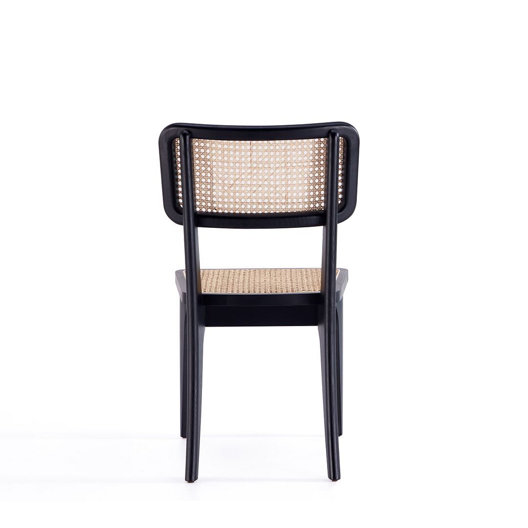 Stensby Dining Chair - Black/Natural Cane - Set of 2