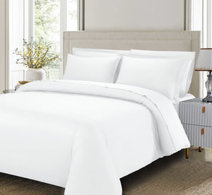 Cotton House 3-Piece King Bamboo Duvet Cover Set - White