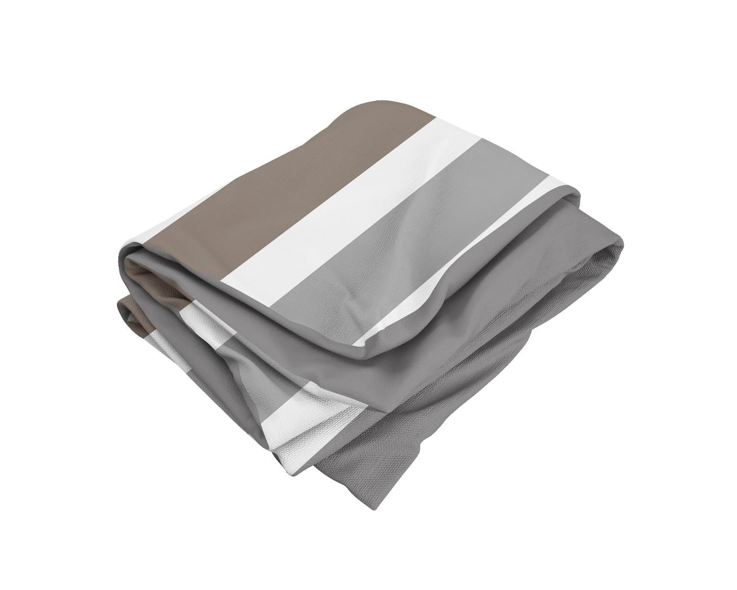 Cotton House 3-Piece Full Duvet Cover Set - Bold Stripes