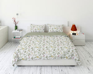 Cotton House 3-Piece Queen Duvet Cover Set - Enchanted Foliage