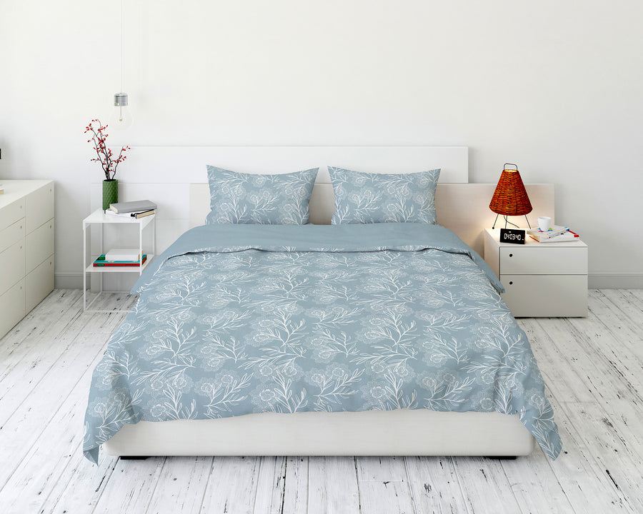 Cotton House 3-Piece King Duvet Cover Set - Serene Blooms