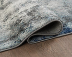 L2 Decor Diamond Area Rug 8' x 11' with Underpad - Blue, Grey