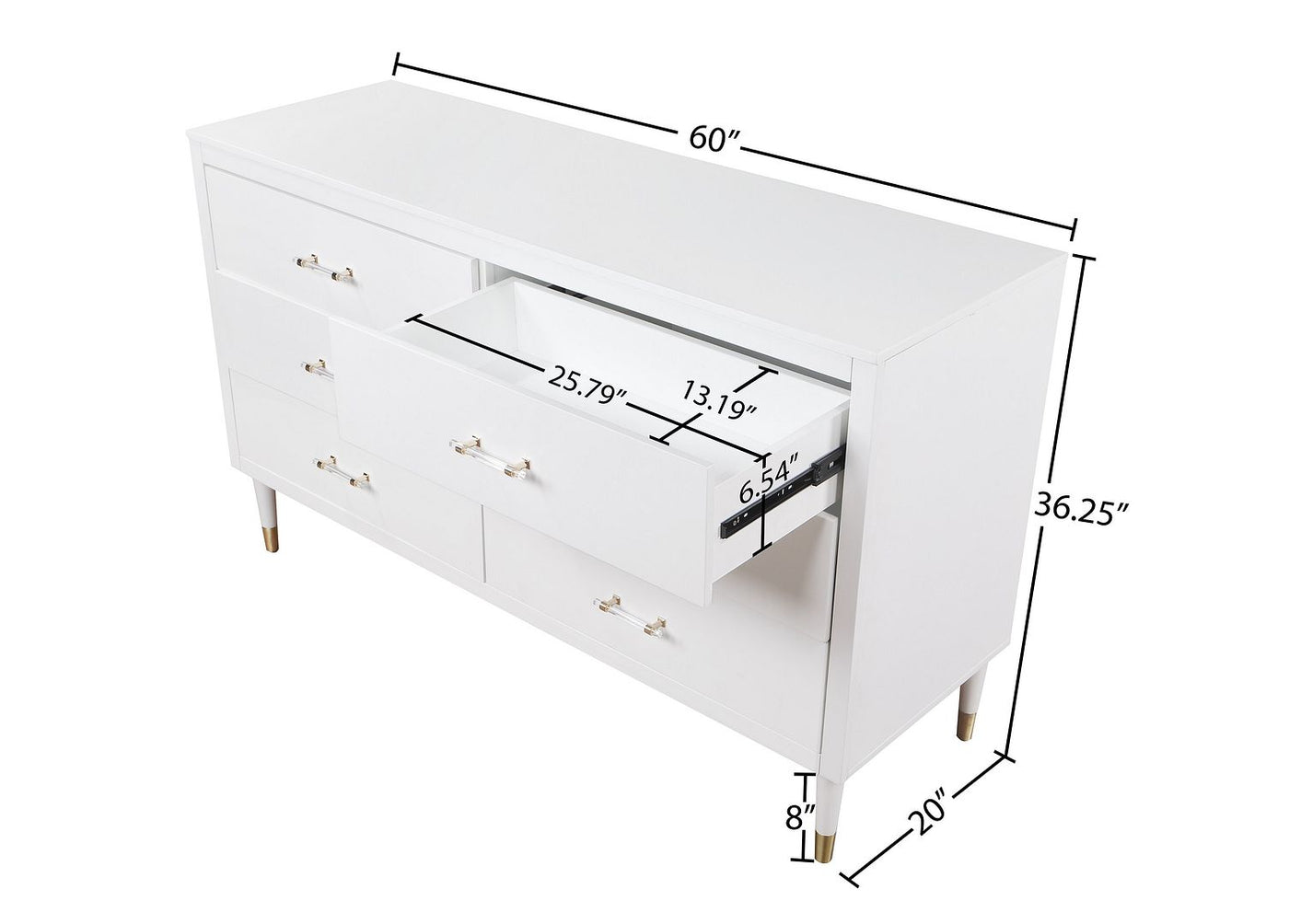 Anderup Dresser - White