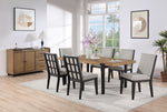 Freye 7-Piece Dining Set - Black, Brown