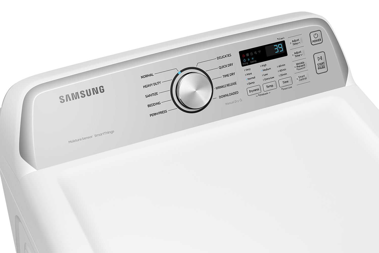 Samsung White Electric Dryer with SmartThings (7.4 Cu.Ft) - DVE47CG3500WAC