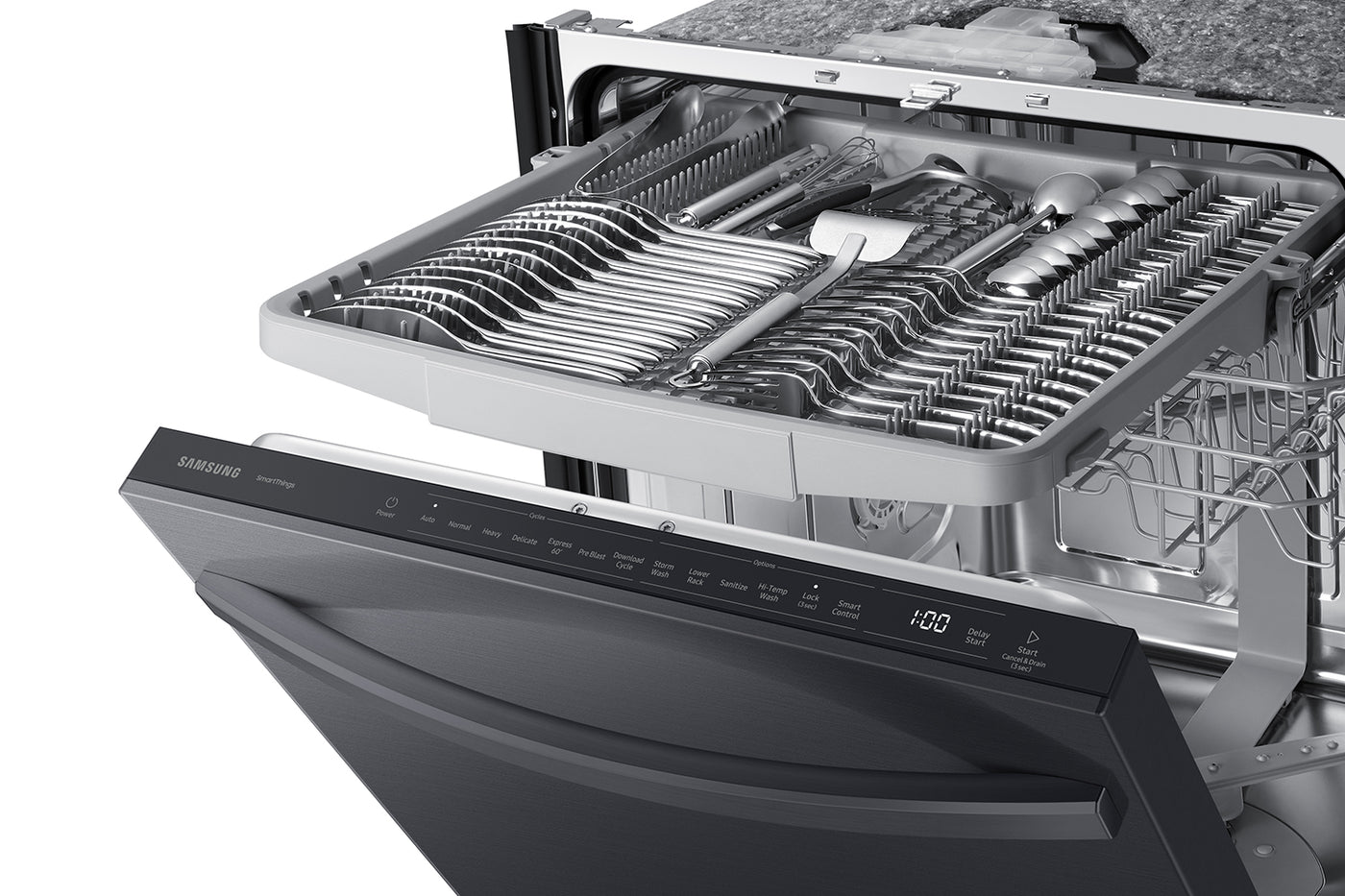 Samsung Matte Black Stainless Steel 3rd Rack Dishwasher - DW80CG5451MTAA