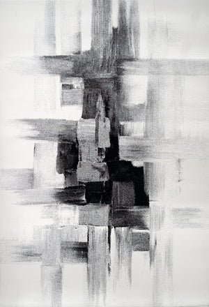 L2 Decor Diamond Area Rug 7' x 10' - Cream, Grey