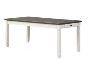 Vespera Table de salle à manger - gris brun, blanc