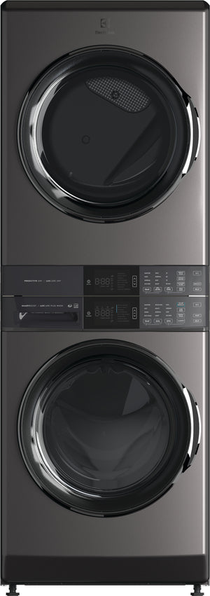 Electrolux Laundry TowerMC Laveuse à chargement frontal 5,2 pi³ et sécheuse électrique 8,0 pi³ avec SmartBoost® titane ELTE760CAT