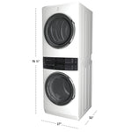 Electrolux White Laundry Tower with SmartBoost® Washer (5.2 Cu.Ft) & Electric Dryer (8 Cu.Ft) - ELTE760CAW