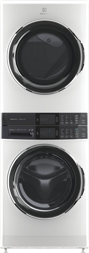 Electrolux Laundry TowerMC Laveuse à chargement frontal 5,2 pi³ et sécheuse électrique 8,0 pi³ avec SmartBoost® blanc ELTE760CAW