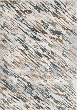 L2 Decor Emojy Area Rug 7' x 10' with Underpad - Cream, Blue