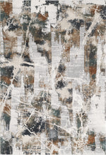 L2 Decor Emojy Area Rug 5' x 8' - Grey, Cream