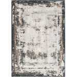 L2 Decor Emojy Area Rug 8' x 11' with Underpad - Cream, Grey