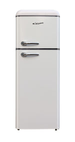 Epic 21.5" 7.5 Cu. Ft. White Retro Top-Freezer Refrigerator - ERR82W-1
