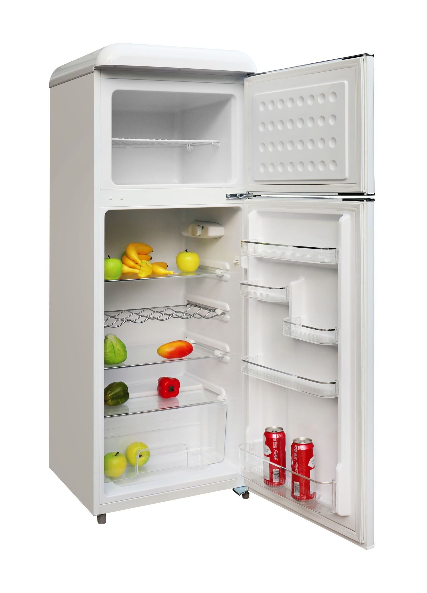 Epic 21.5" 7.5 Cu. Ft. White Retro Top-Freezer Refrigerator - ERR82W-1