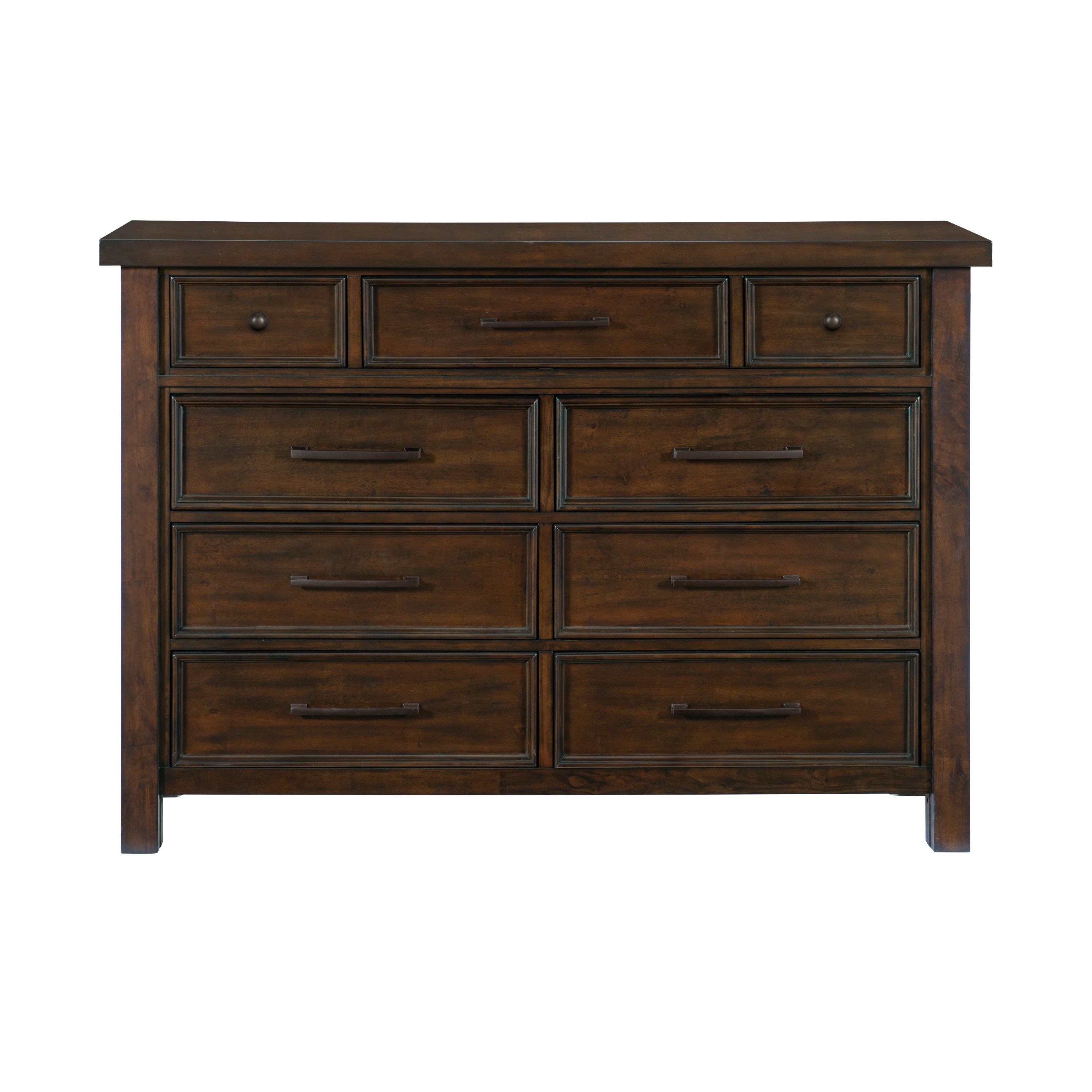 Eden 9-Drawer Dresser - Dark Brown