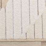 Sandstone Plains 7'10" x 10'10" Elegant Contemporary Geometric Pattern Area Rug - Cream