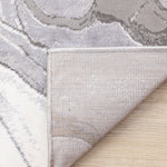Frosted Cloud 5'3" x 7'7" Marble Design Area Rug - Grey, White