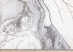 Frosted Cloud 5'3" x 7'7" Marble Design Area Rug - Grey, White
