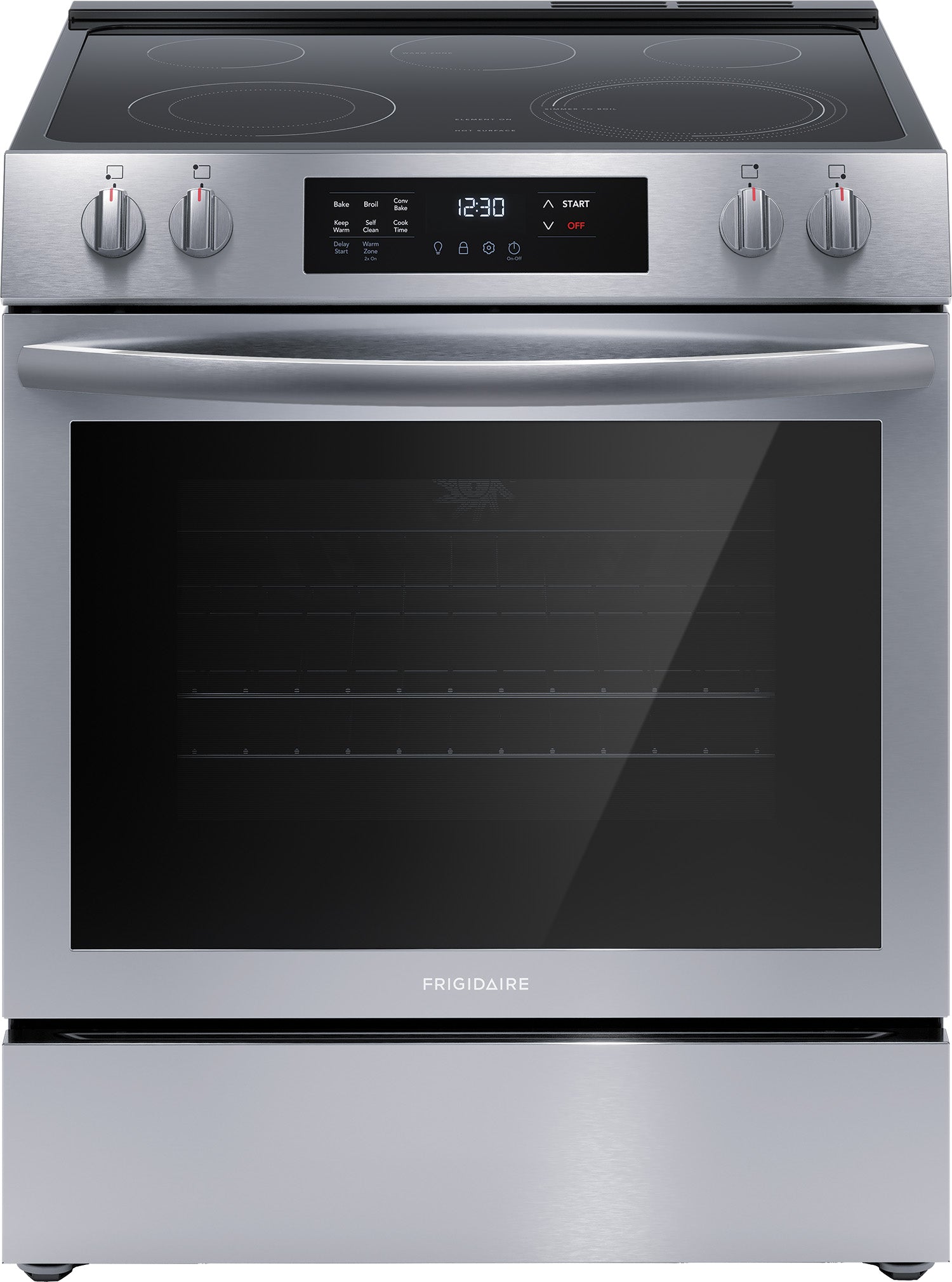 Frigidaire Stainless Steel 30" Freestanding Electric Range (5.3 Cu. Ft.)- FCFE308CAS