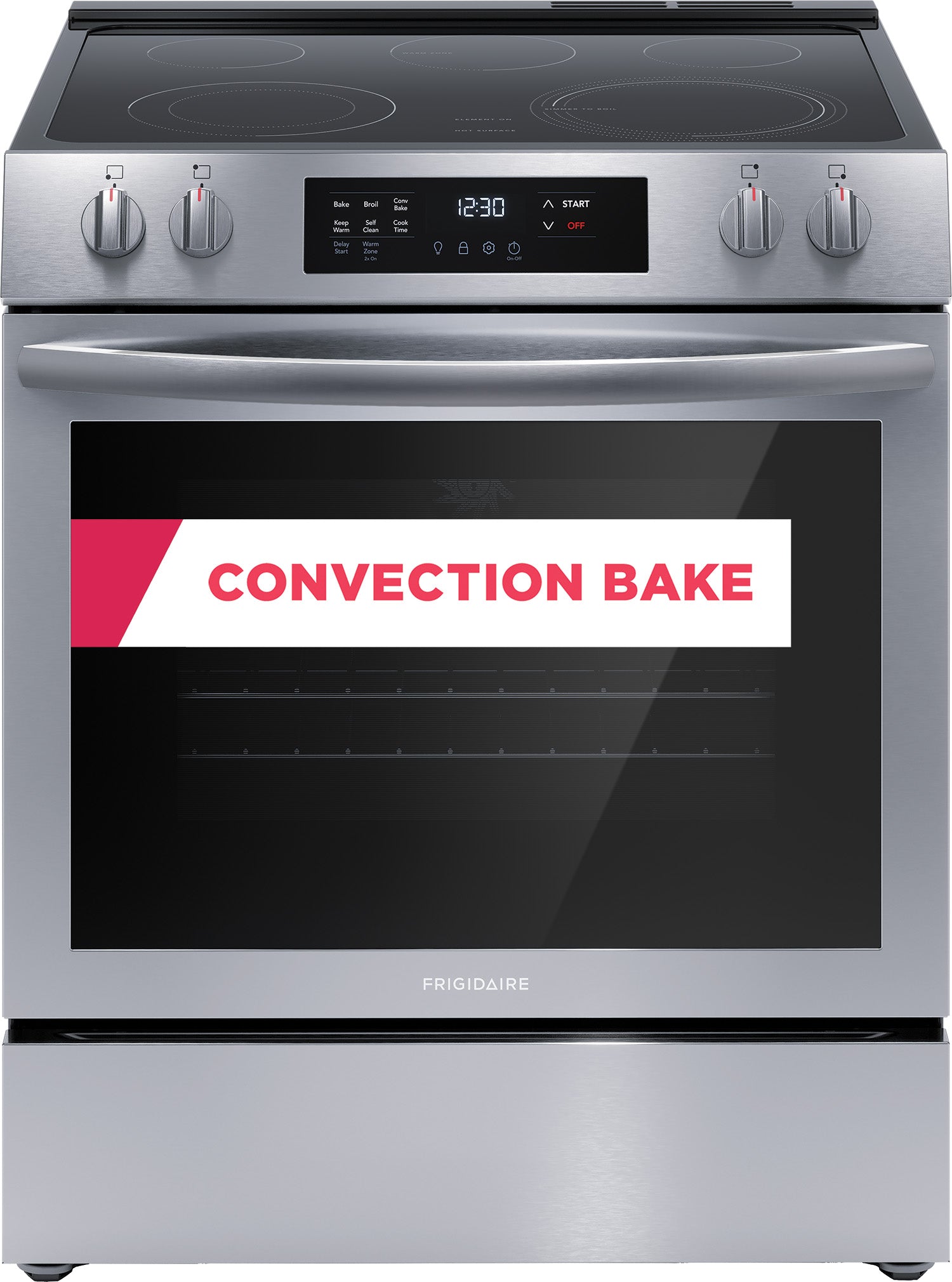 Frigidaire Stainless Steel 30" Freestanding Electric Range (5.3 Cu. Ft.)- FCFE308CAS