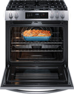 Frigidaire Stainless Steel 30'' Front Control Gas Range (5.1 Cu. Ft) - FCFG3083AS
