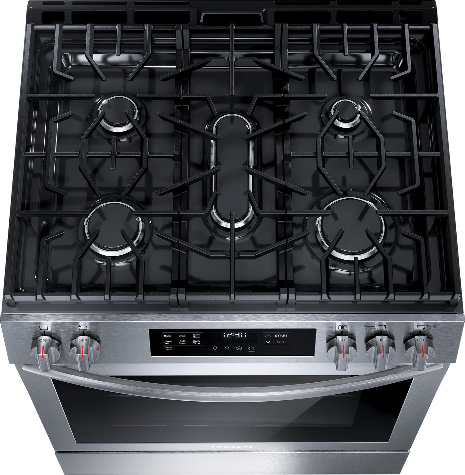 Frigidaire Stainless Steel 30'' Front Control Gas Range (5.1 Cu. Ft) - FCFG3083AS