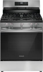 Frigidaire Stainless Steel 30" Gas Range with Quick Boil and Even Baking Technology (5.1 Cu. Ft) - FCRG3062AS