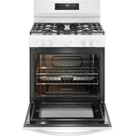 Frigidaire White 30" Gas Range with Quick Boil and Even Baking Technology (5.1 Cu. Ft) - FCRG3062AW