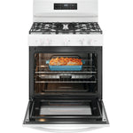 Frigidaire White 30" Gas Range with Quick Boil and Even Baking Technology (5.1 Cu. Ft) - FCRG3062AW