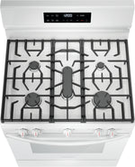Frigidaire White 30" Gas Range with Quick Boil and Even Baking Technology (5.1 Cu. Ft) - FCRG3062AW