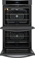 Frigidaire Black Stainless Steel 30" Double Wall Oven with Fan Convection (10.6 Cu. Ft) - FCWD3027AD