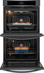 Frigidaire Black Stainless Steel 30" Double Wall Oven with Fan Convection (10.6 Cu. Ft) - FCWD3027AD