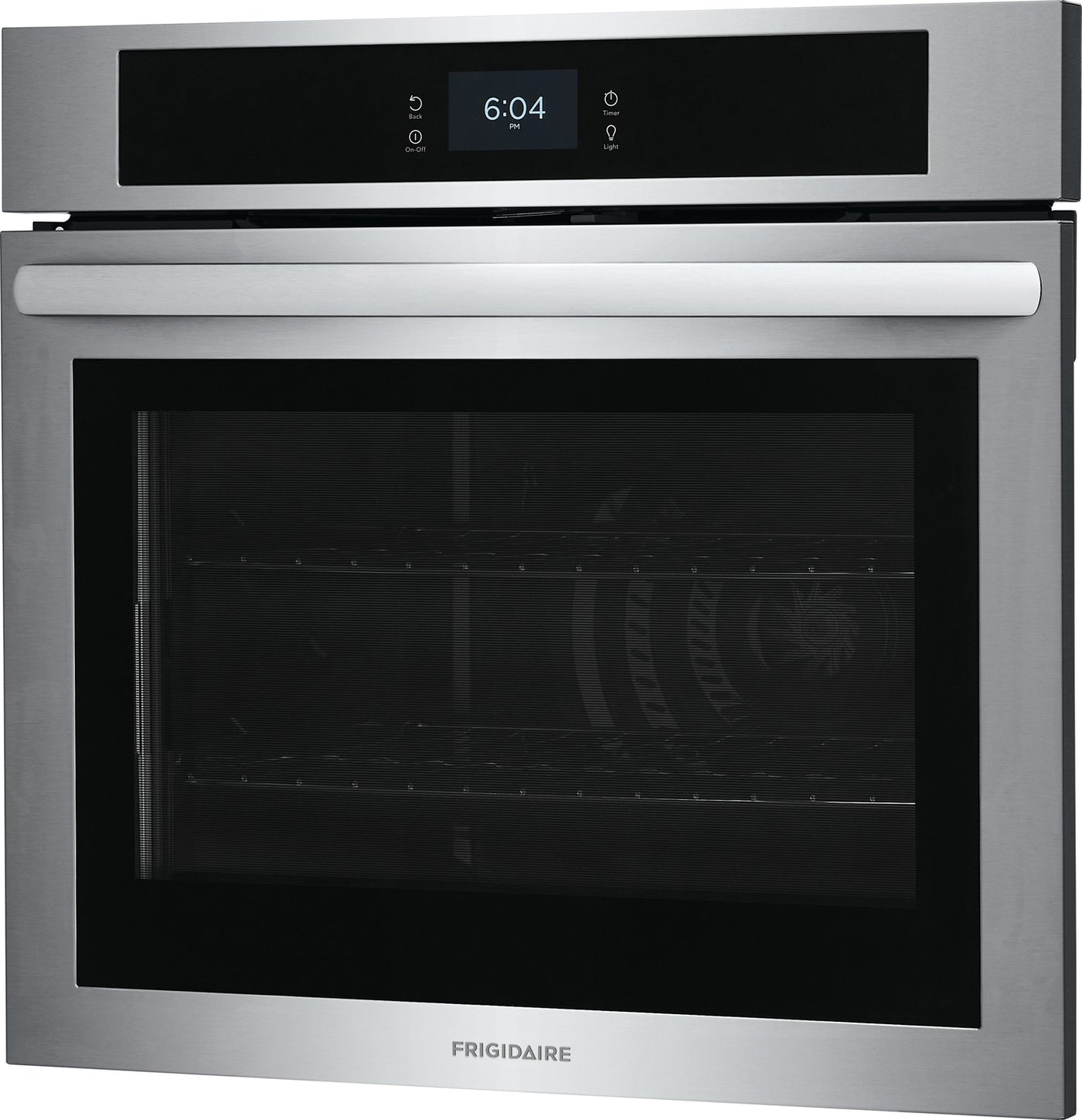 Frigidaire Stainless Steel 30" Single Wall Oven with Fan Convection (5.3 Cu. Ft) - FCWS3027AS