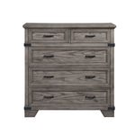 Forge 5 Drawer Media Chest - Brownish Grey