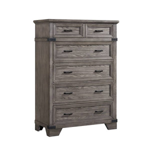 Forge Commode 6 tiroirs - gris brun