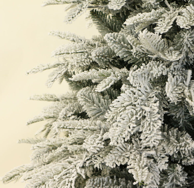 Aalborg 6 Ft Deep Forest Snow Spruce Pre-lit Christmas Tree - Warm White