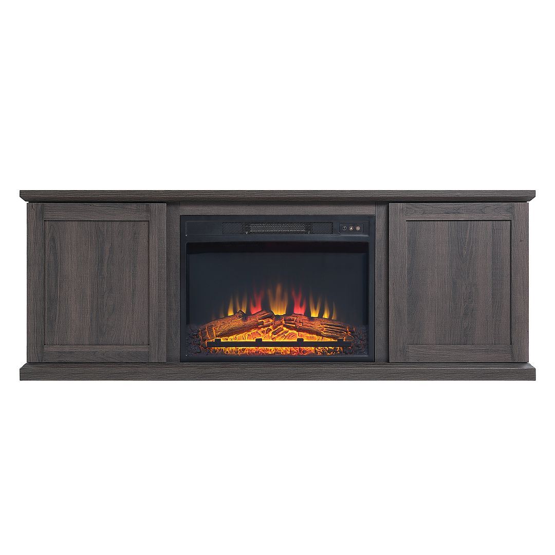 Fernbank 60" Fireplace TV Stand - Brown