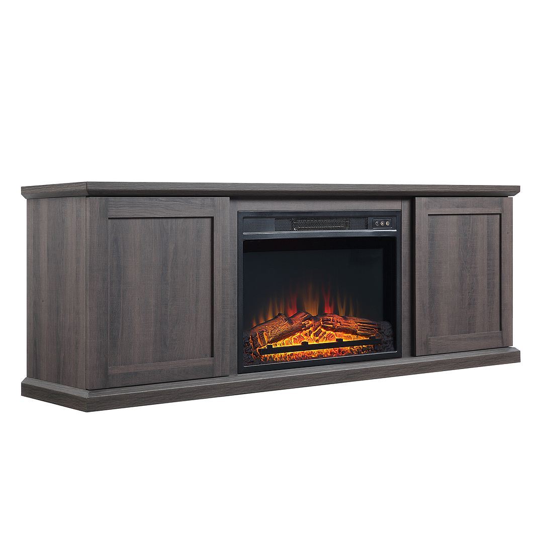 Fernbank 60" Fireplace TV Stand - Brown
