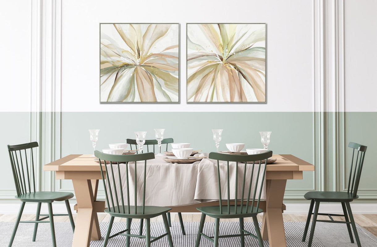 Understated II Wall Art - Beige/Green - 33 X 33