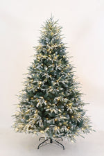 Utrecht 4 Ft Frosted Colorado ICY-Blue Pine Christmas Tree Pre-lit with LED Lights - Warm White