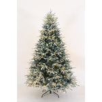 Utrecht 7 Ft Frosted Colorado ICY-Blue Pine Christmas Tree Pre-lit with LED Lights - Warm White