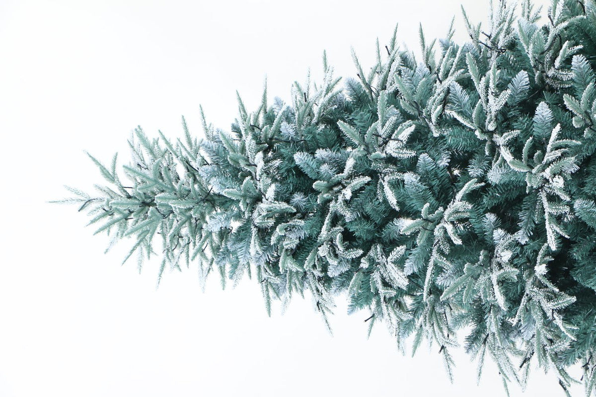 Utrecht 7 Ft Frosted Colorado ICY-Blue Pine Christmas Tree Pre-lit with LED Lights - Warm White
