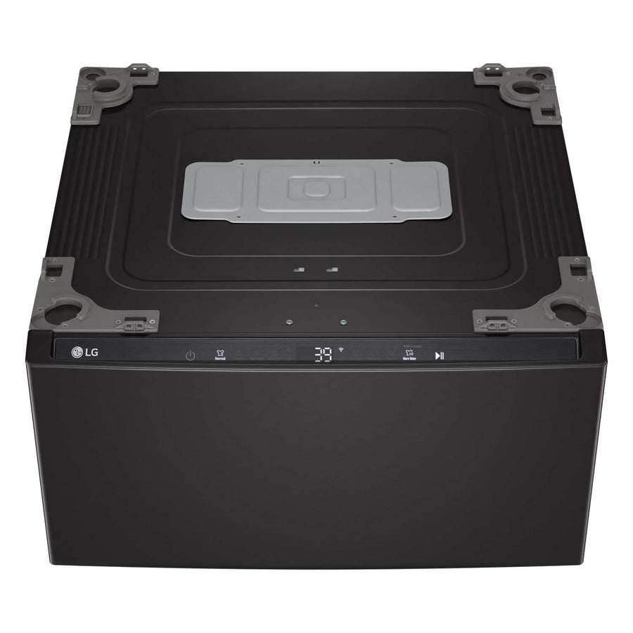 LG Black Steel 27'' LG SideKick™ Pedestal Washer (1 Cu. Ft) - WD300CB