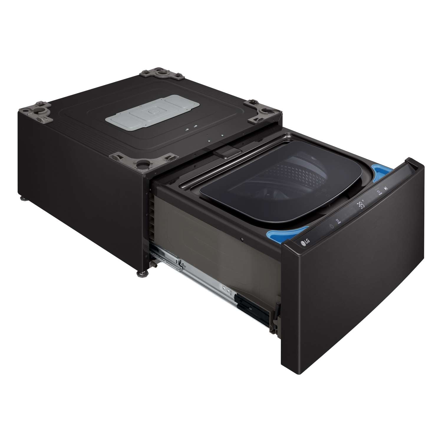 LG Black Steel 27'' LG SideKick™ Pedestal Washer (1 Cu. Ft) - WD300CB