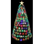 Elowen 7ft 7 Colour LED Fibre Optic Pre-Lit Christmas Tree - Multi-coloured